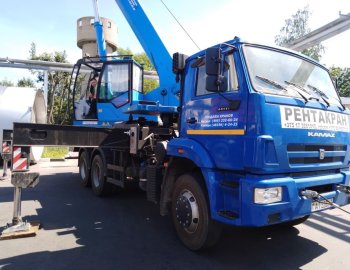 Автокран 25 тонн, 33 метра КС-55713-1К-4В Клинцы; на базе КаМаз 65115